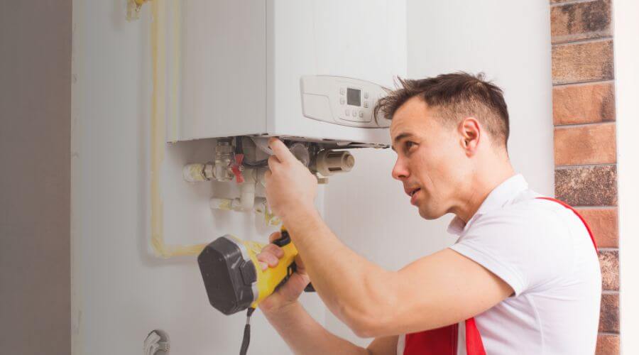 Local tankless water heater installation in Fall River, MA